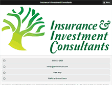 Tablet Screenshot of insuranceandinvestmentconsultants.com